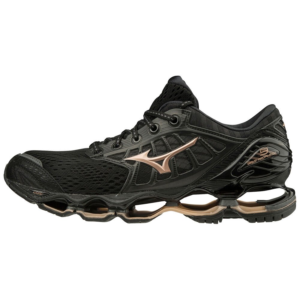 Mizuno Women's Running Shoes Wave Prophecy 9 Black/Grey - ZBKIXMH-43